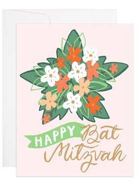 Happy Bat Mitzvah Greeting Card