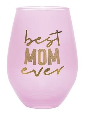 Best Mom Ever Stemless Wine Glass