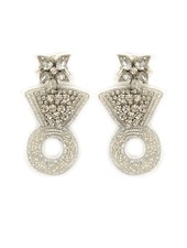Initial Styles Diamond Engagement Ring Earrings