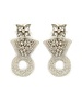 Initial Styles Seed Bead Earrings - Diamond Ring