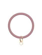 Initial Styles Matte Round Silicone Keychain - 5 Color Options