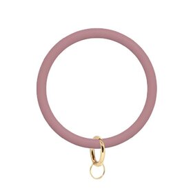 Matte Round Silicone Keychain - 5 Color Options