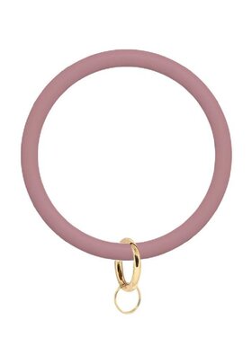 Matte Round Silicone Keychain - 5 Color Options