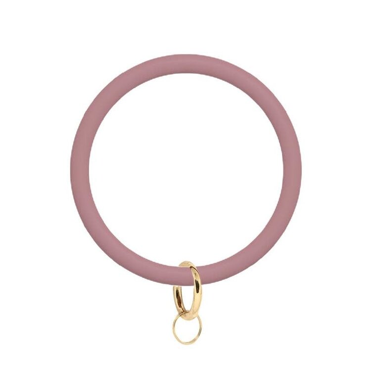 Matte Silicone Round Keychains