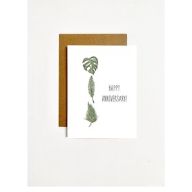 Happy Anniversary - 3 Plants Greeting Card