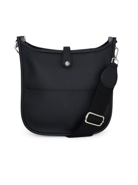 Black Monogrammed Crossbody