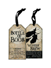 Primitives By Kathy Witches Brew Wine Bottle Tag