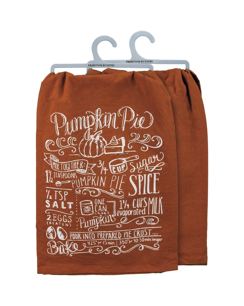 Primitives By Kathy Tea Towel -  Pumpkin Pie