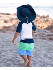 Ruffle Butts Navy Protective Sun Hat
