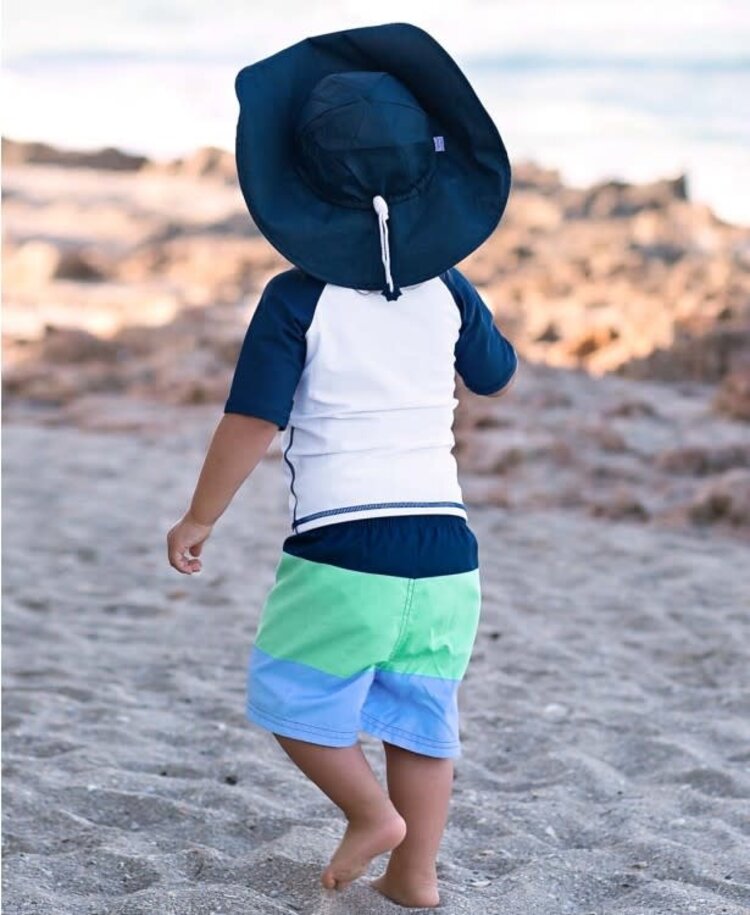 Ruffle Butts Ruffle Butts Sun Protective Hat - Navy