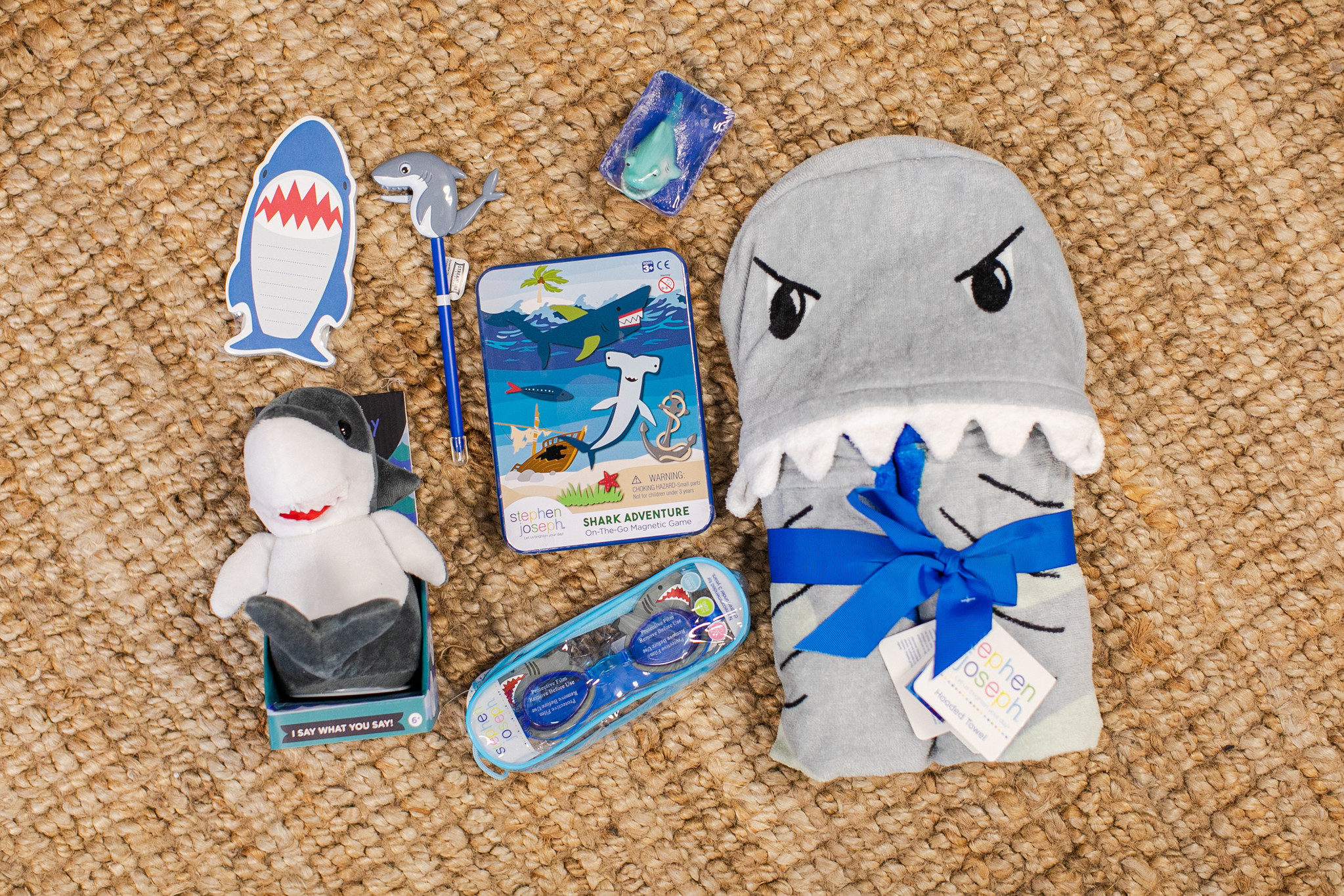 Shark Themed Easter Basket at Initial Styles Jupiter Boutique