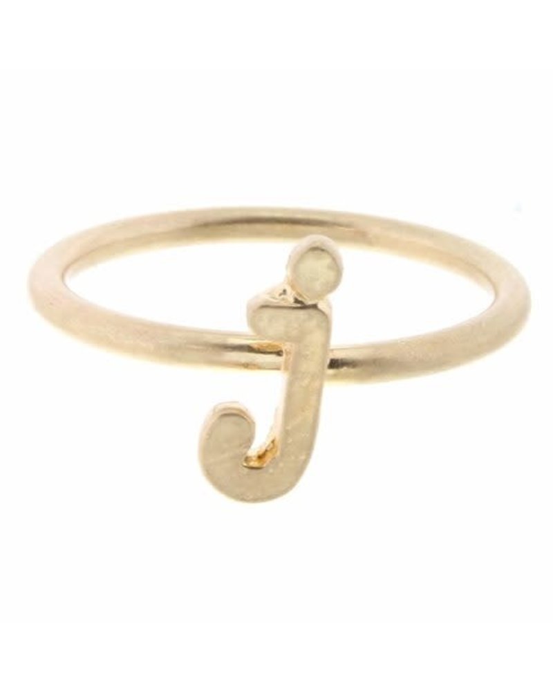 Jane Marie Jane Marie Block Initial Ring