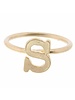 Jane Marie Jane Marie Block Initial Ring