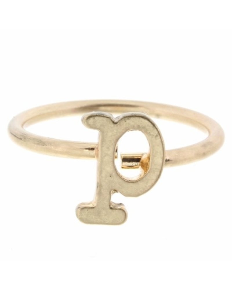 Jane Marie Jane Marie Block Initial Ring