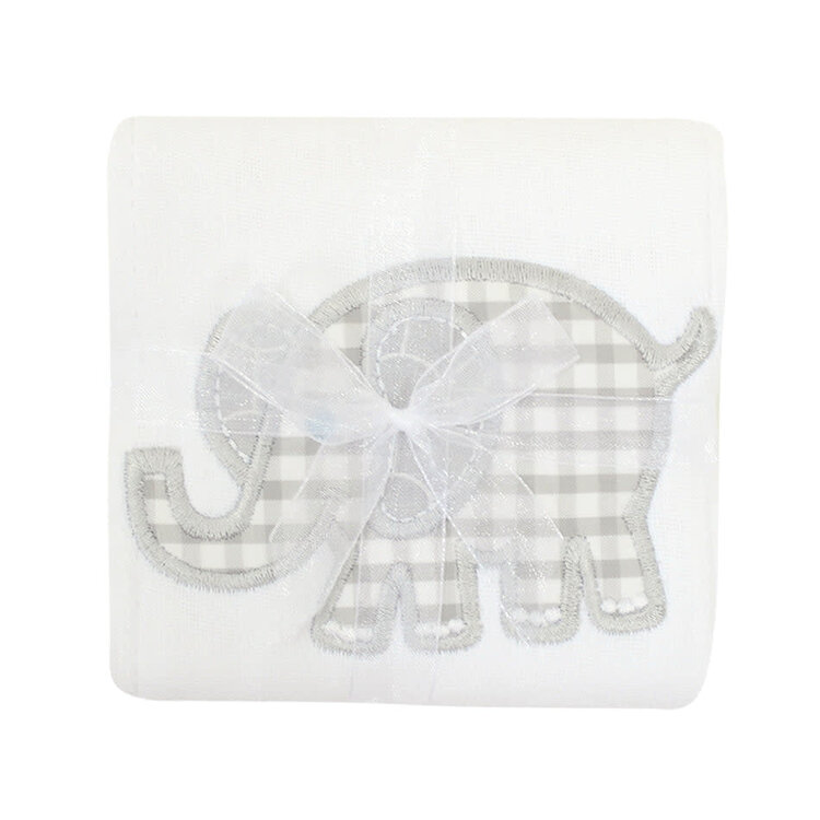 3 Marthas Burp Pad - Grey Elephant