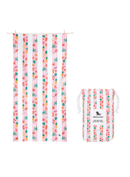 Dock & Bay Kids Quick Dry Beach Towel -  Vacay Vibes