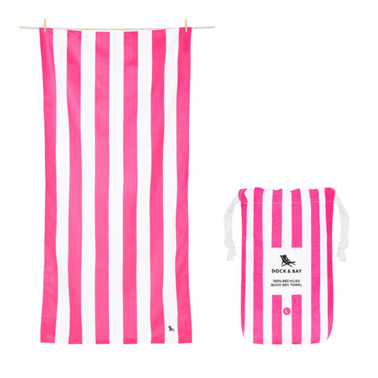 Dock & Bay Dock & Bay Quick Dry Beach Towel -  Large Phi Phi Pink