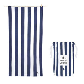 Dock & Bay Navy Blue Quick Dry Beach Towel