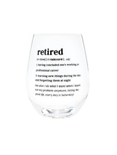 About Face Designs Stemless Wine Glass - Retired Definition