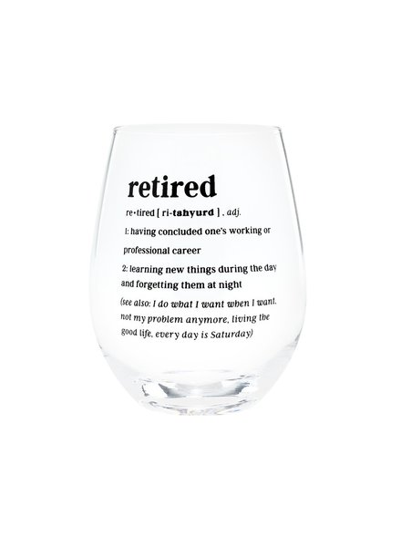 About Face Designs Stemless Wine Glass - Retired Definition