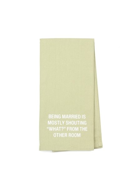 About Face Designs Tea Towel - Being Married