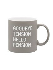About Face Designs Mug - Goodbye Tension Hello Pension
