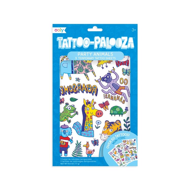 Ooly Temporary Tattoo - Party Animals