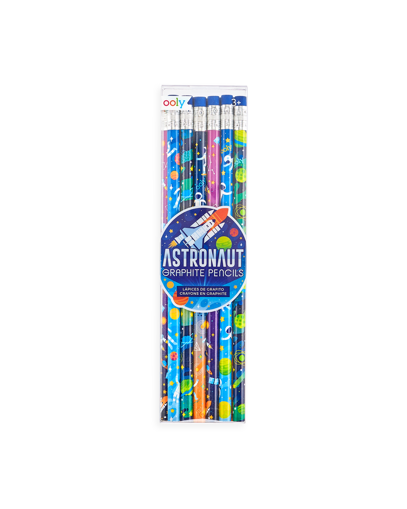 Ooly Ooly Set of 12 Graphite Pencils - Astronaut
