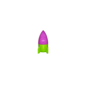 Rocketship Pencil Sharpener -  Purple