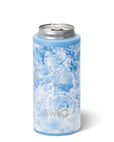 Swig Stemless Champagne Flute - Shimmer Aquamarine-Initial Styles