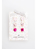 Violet & Brooks Violet & Brooks Crystal Earring Trio - Pink