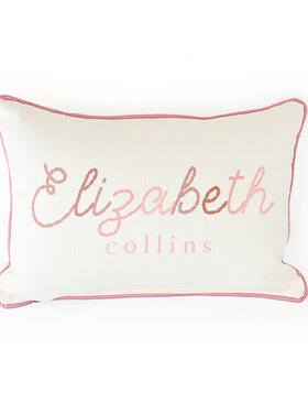 First & Middle Name Stitched Pillow