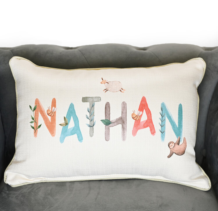 Woodland Name Pillow