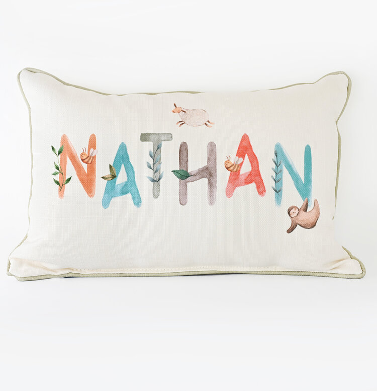 Woodland Name Pillow