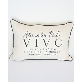 Personalized Birth Announcement Pillow