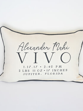 Personalized Birth Announcement Pillow