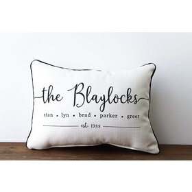 Family Names Est. Pillow