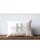 Initial Styles Personalized Last Name Pillow