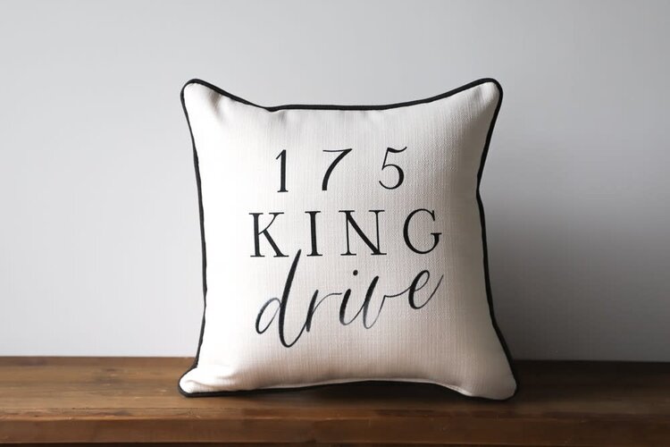 Custom Address Pillow