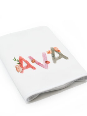 Personalized Woodland Burp Cloth