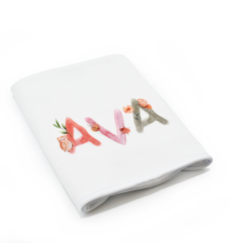 Personalized Woodland Burp Cloth