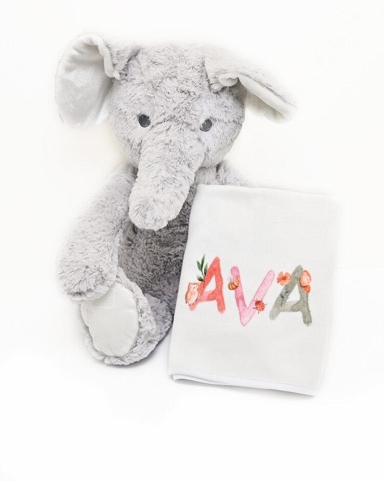 Personalized Woodland Burp Cloth