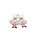 Initial Styles Pink Tennis Racket Beaded Earrings