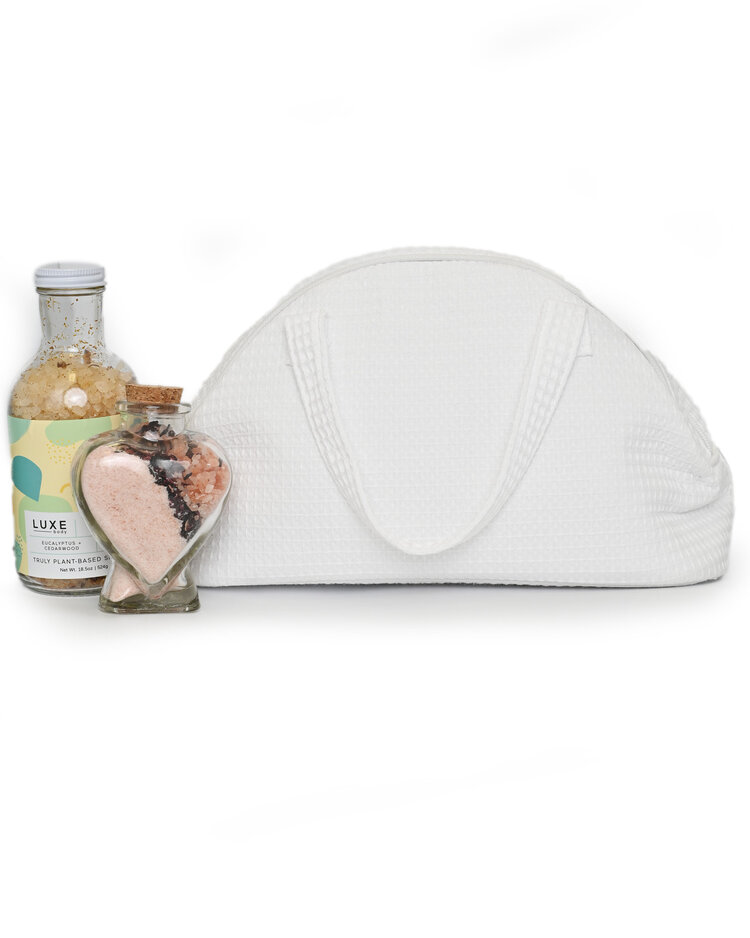 Waffle Weave Large Cosmetic Case