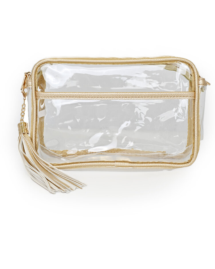 Gold & Clear Gameday Crossbody