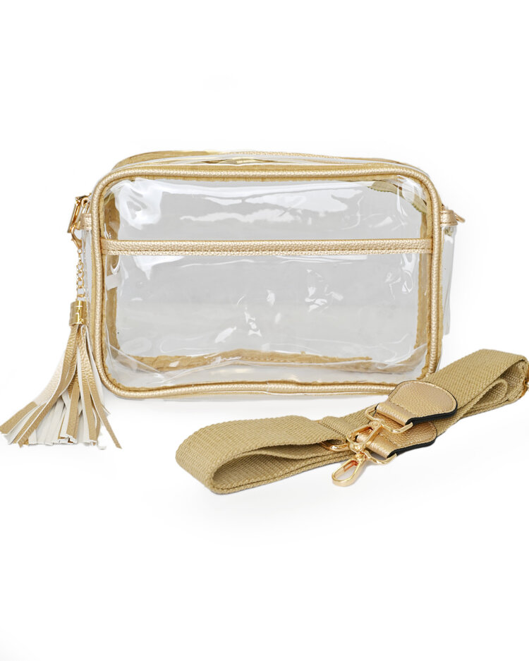 Gold & Clear Gameday Crossbody