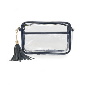 Navy & Clear Gameday Crossbody