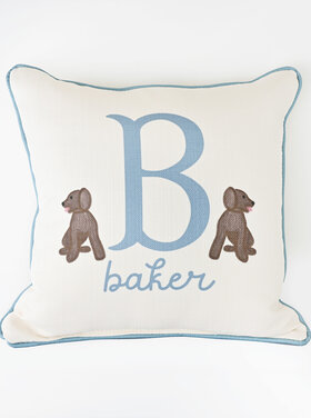 Personalized Labrador Name Pillow
