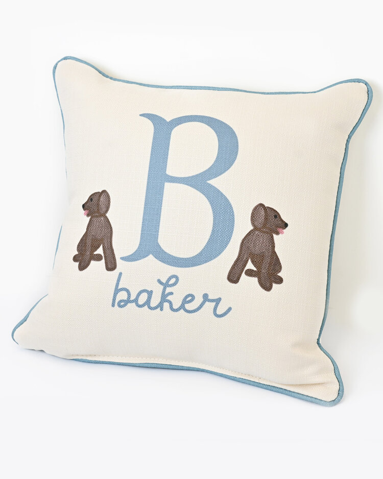 Personalized Labrador Name Pillow