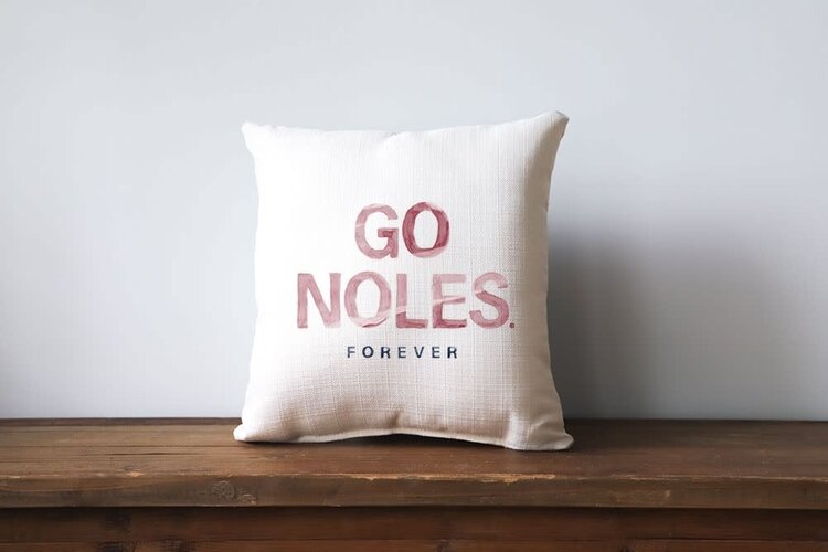 Go Noles Forever FSU Pillow